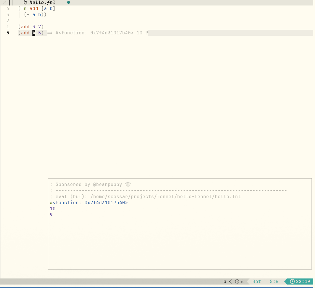 Fennel on Neovim