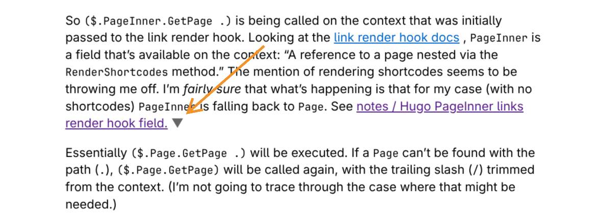 An infolink in its closed state