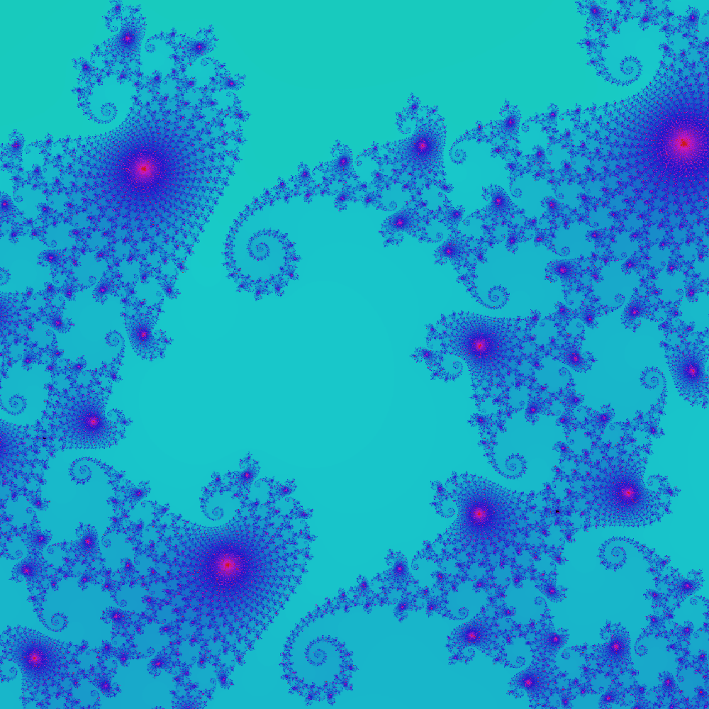 Mandelbrot seahorse, ultra-zoomed