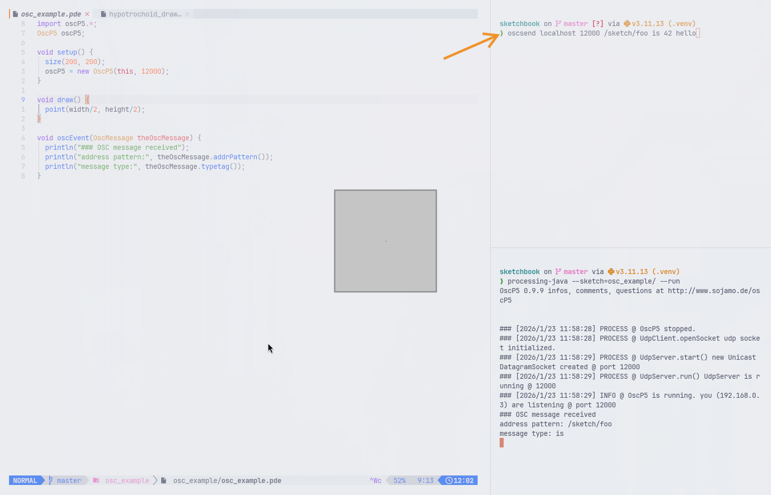 oscsend / Processing