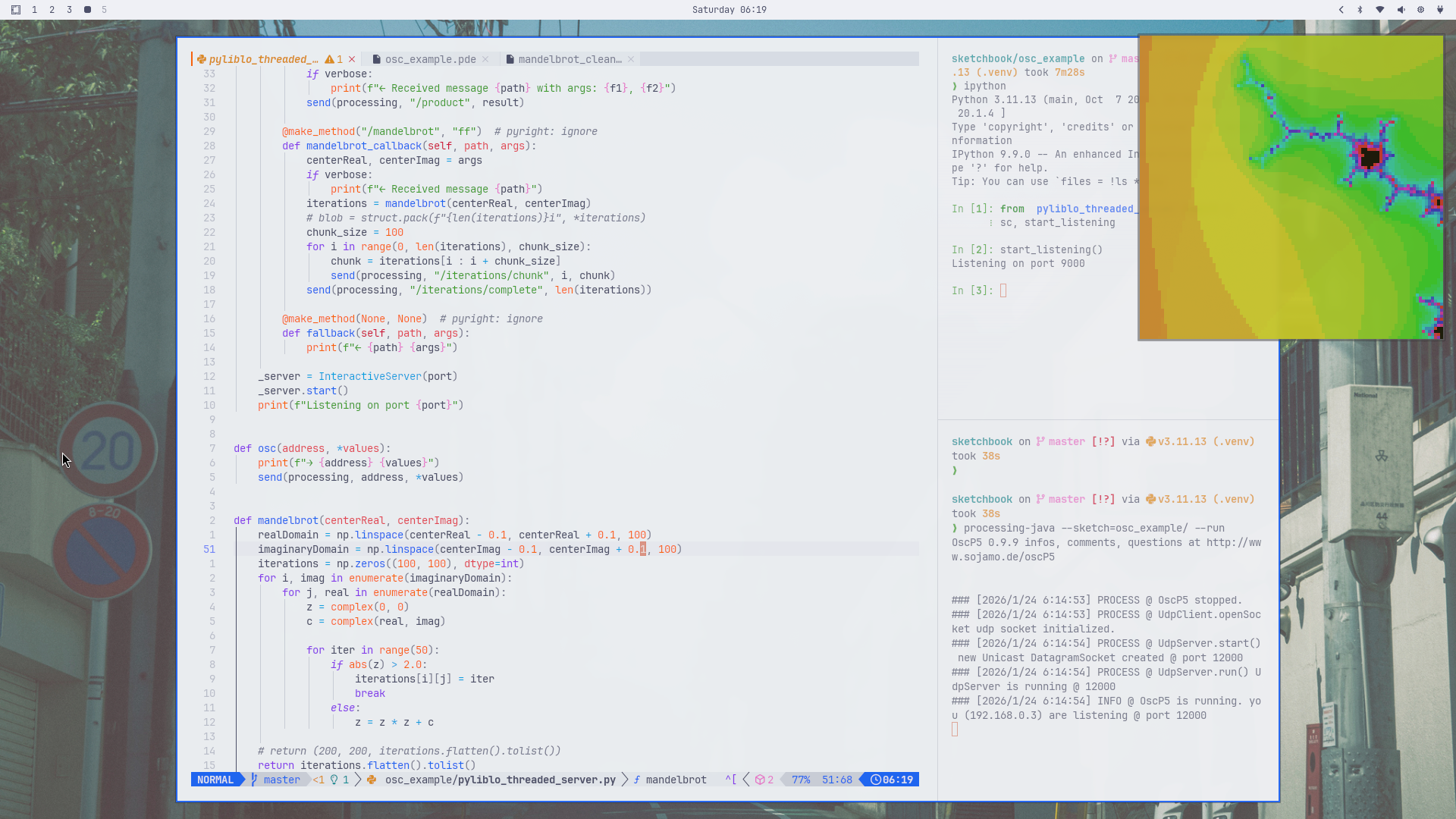 Mandelbrot: Python/Processing